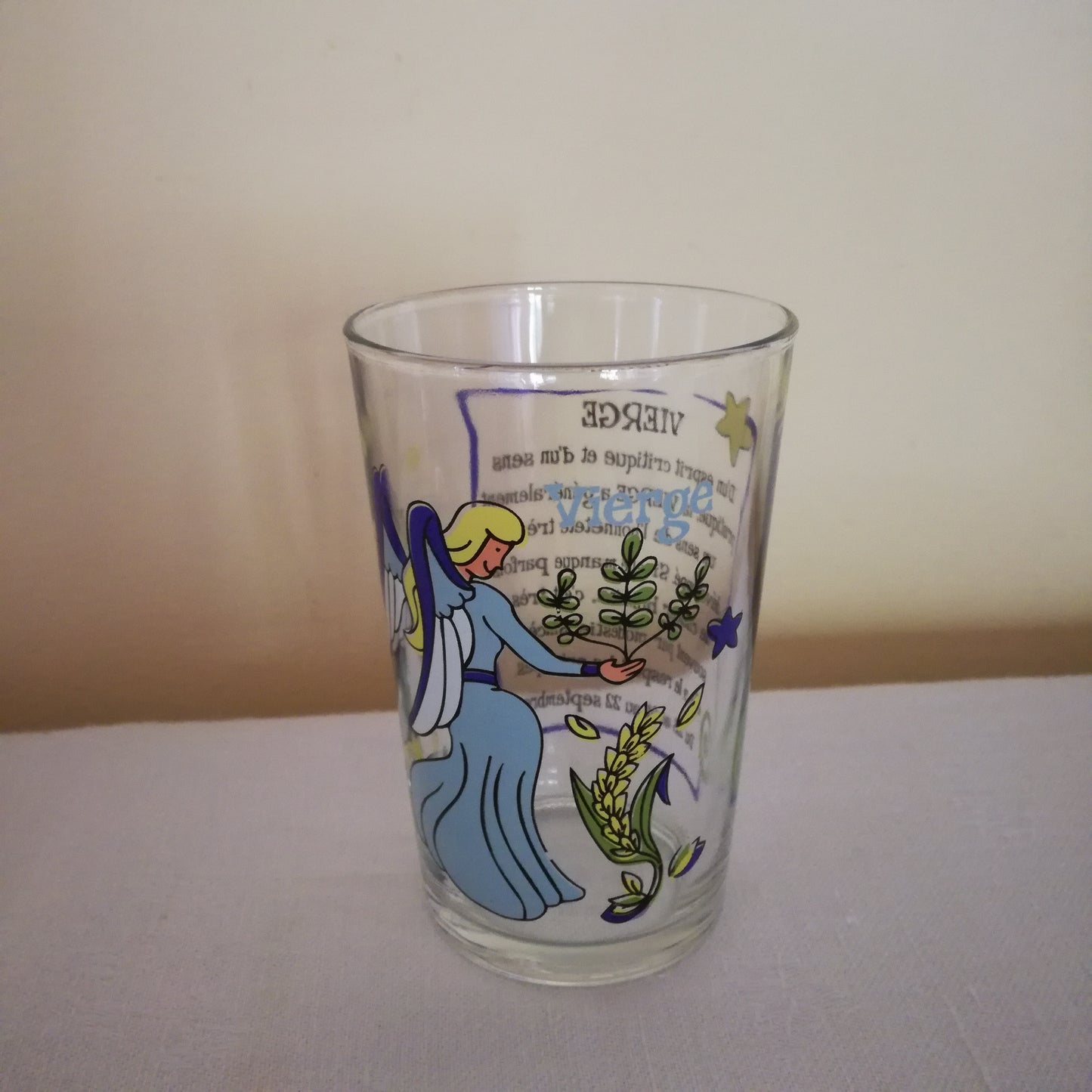 Verre à moutarde thème des Signes du Zodiaque, Vierge
