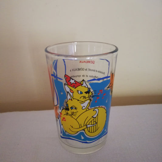 Verre à moutarde thème des Signes du Zodiaque, Gémeaux