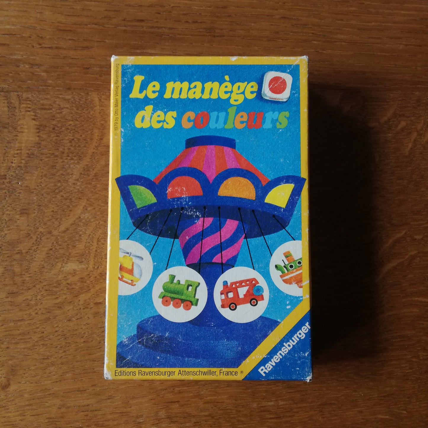 Jeu de poche Le manège des couleurs, Ravensburger, 1979