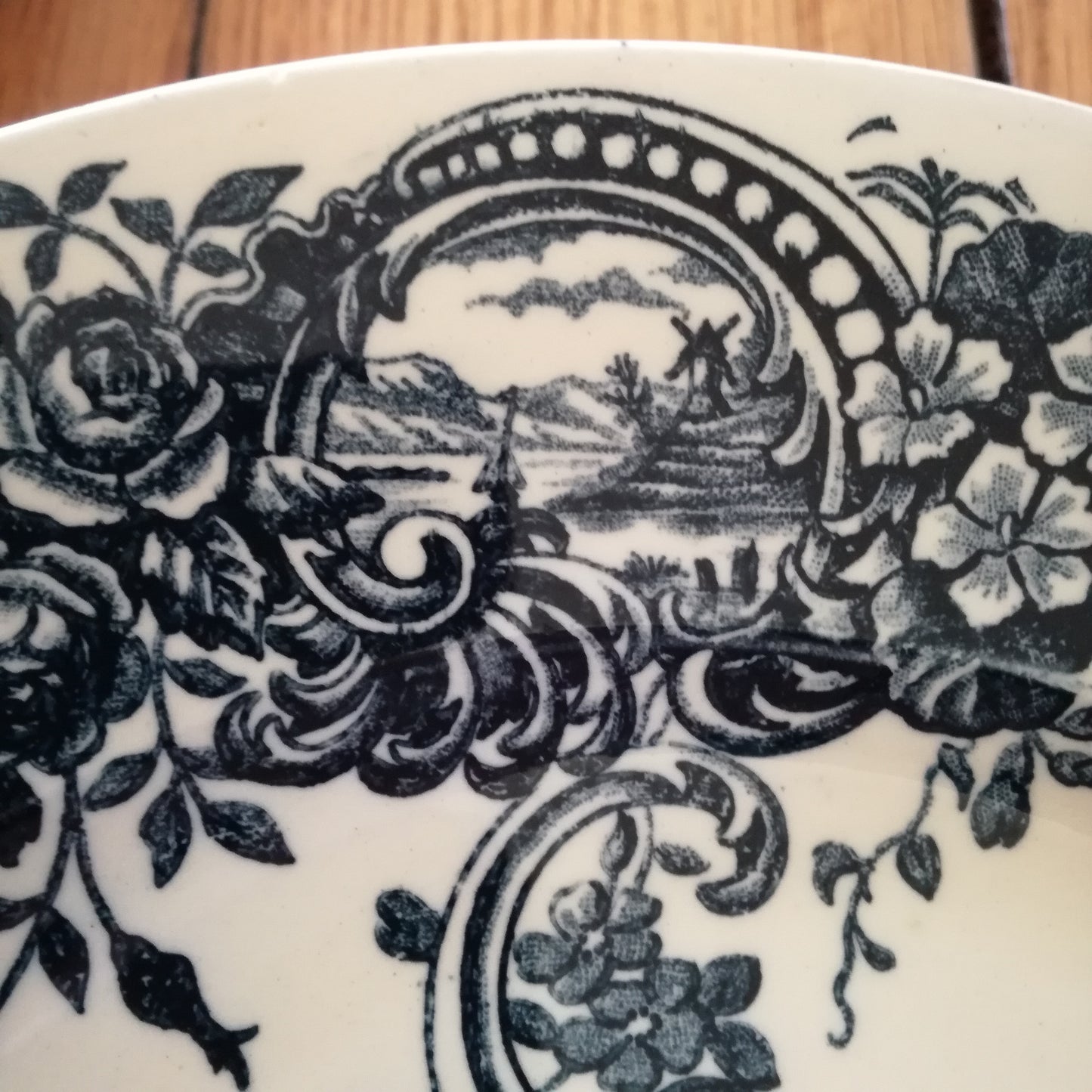 11 assiettes plates en Terre de fer, modèle Rocaille, Salins