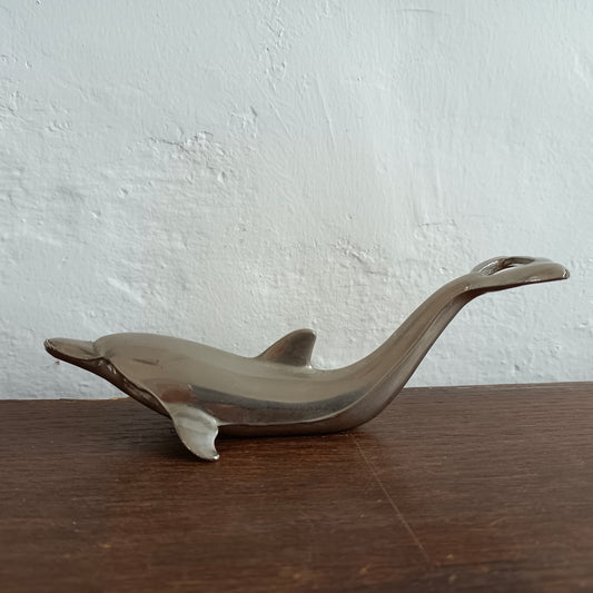 Décapsuleur / ouvre bouteilles en métal forme de dauphin, BMF Made in West Germany