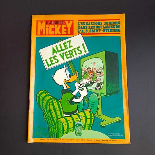 Journal de Mickey, "Allez les Verts", n° 1286, 1977