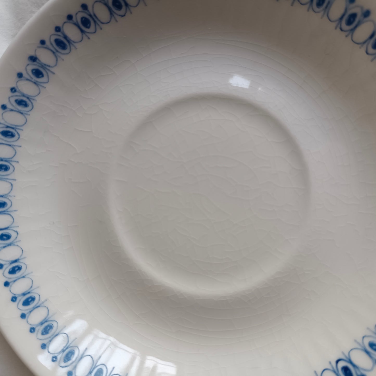 6 coffee cups and saucers Turi Design model Lotte Norway 70s