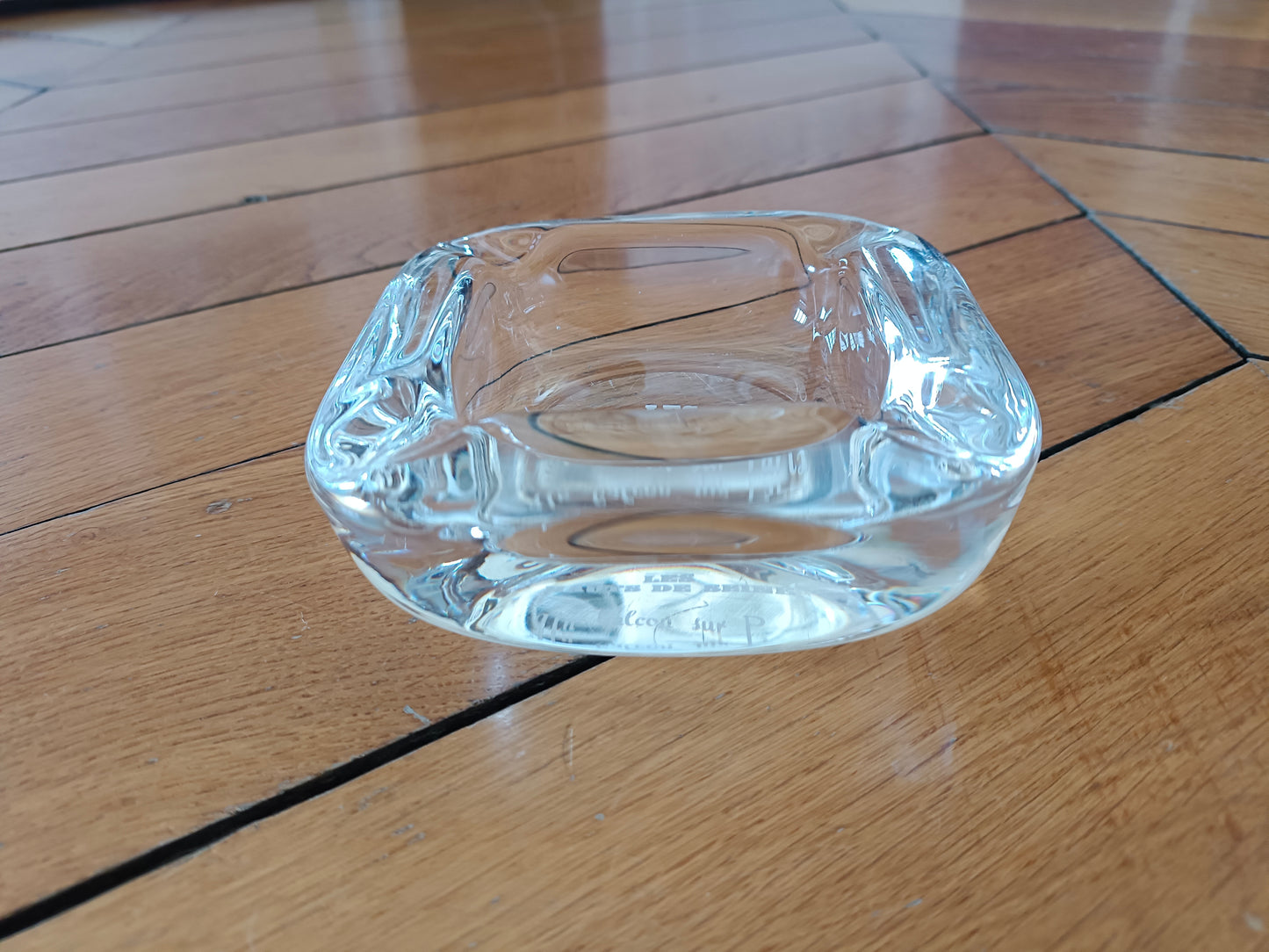 Cendrier publicitaire en cristal pour les Hauts de Seine "Un balcon sur Paris"