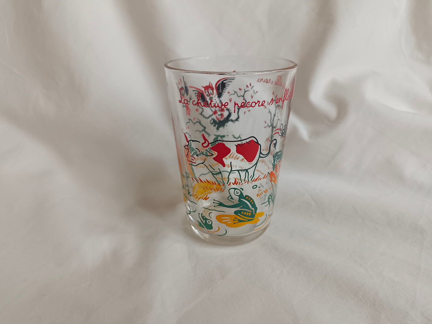 Verre à moutarde "La grenouille" Fables La Fontaine, VHR