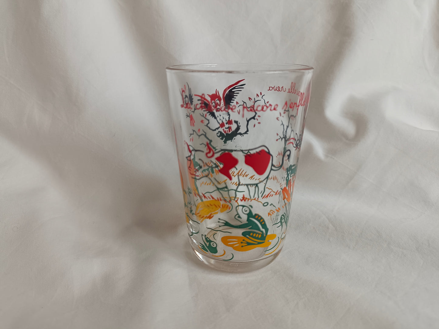 Verre à moutarde "La grenouille" Fables La Fontaine, VHR