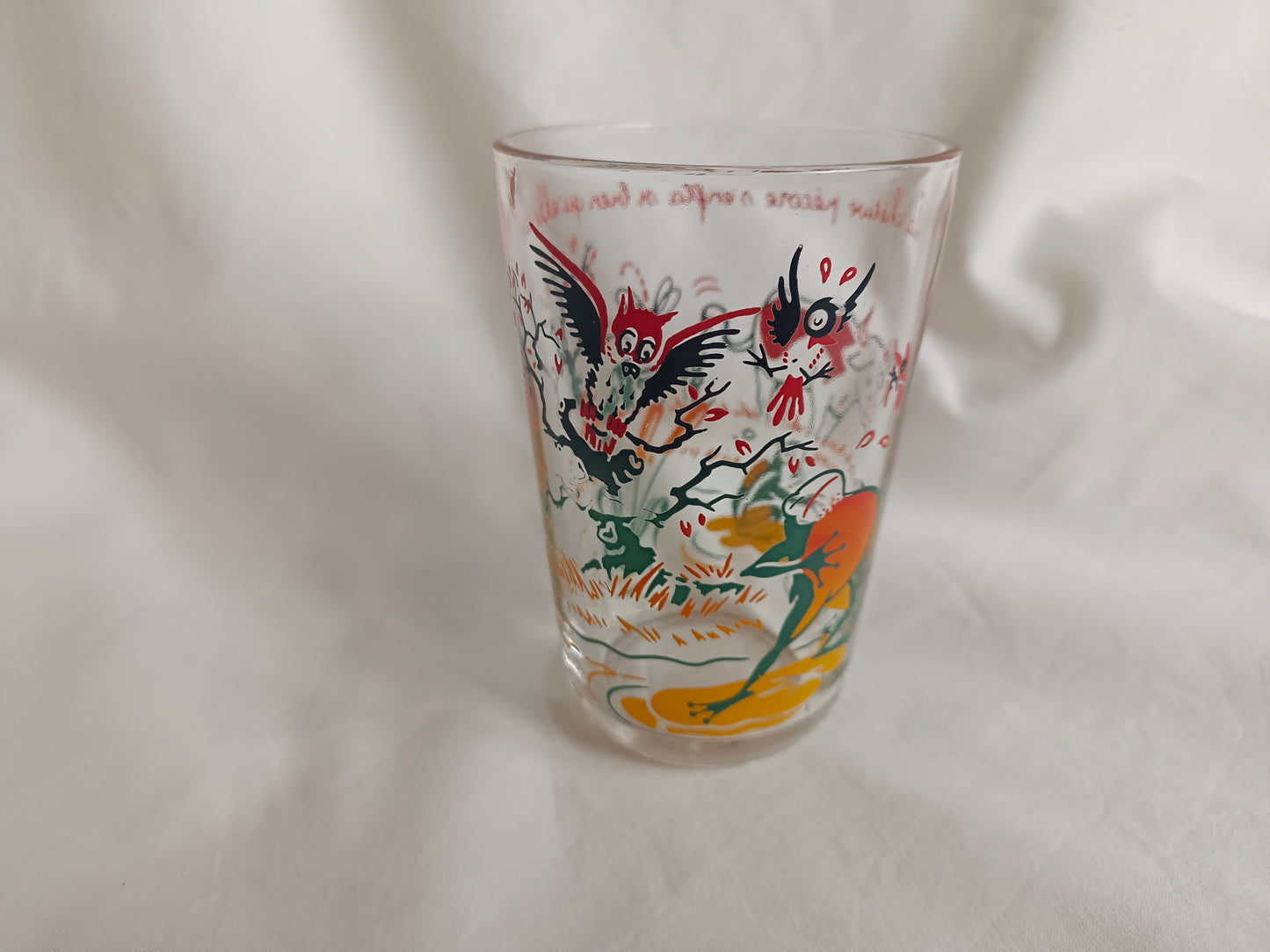 Verre à moutarde "La grenouille" Fables La Fontaine, VHR