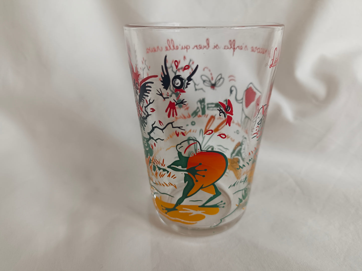 Verre à moutarde "La grenouille" Fables La Fontaine, VHR