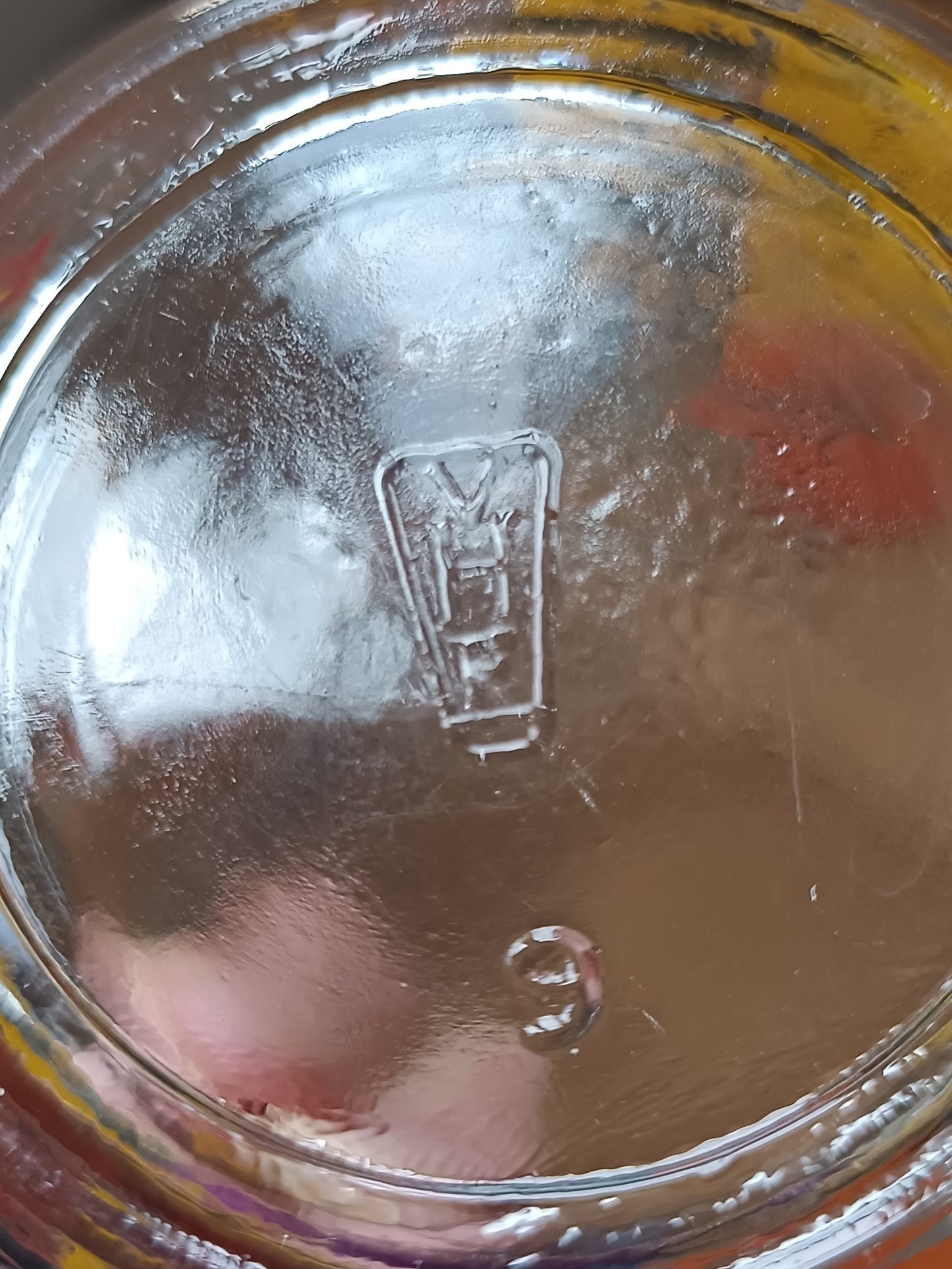 Verre à moutarde "La tortue et les deux canards" Fables La Fontaine VHR