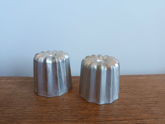 2 moules à baba au rhum en aluminium