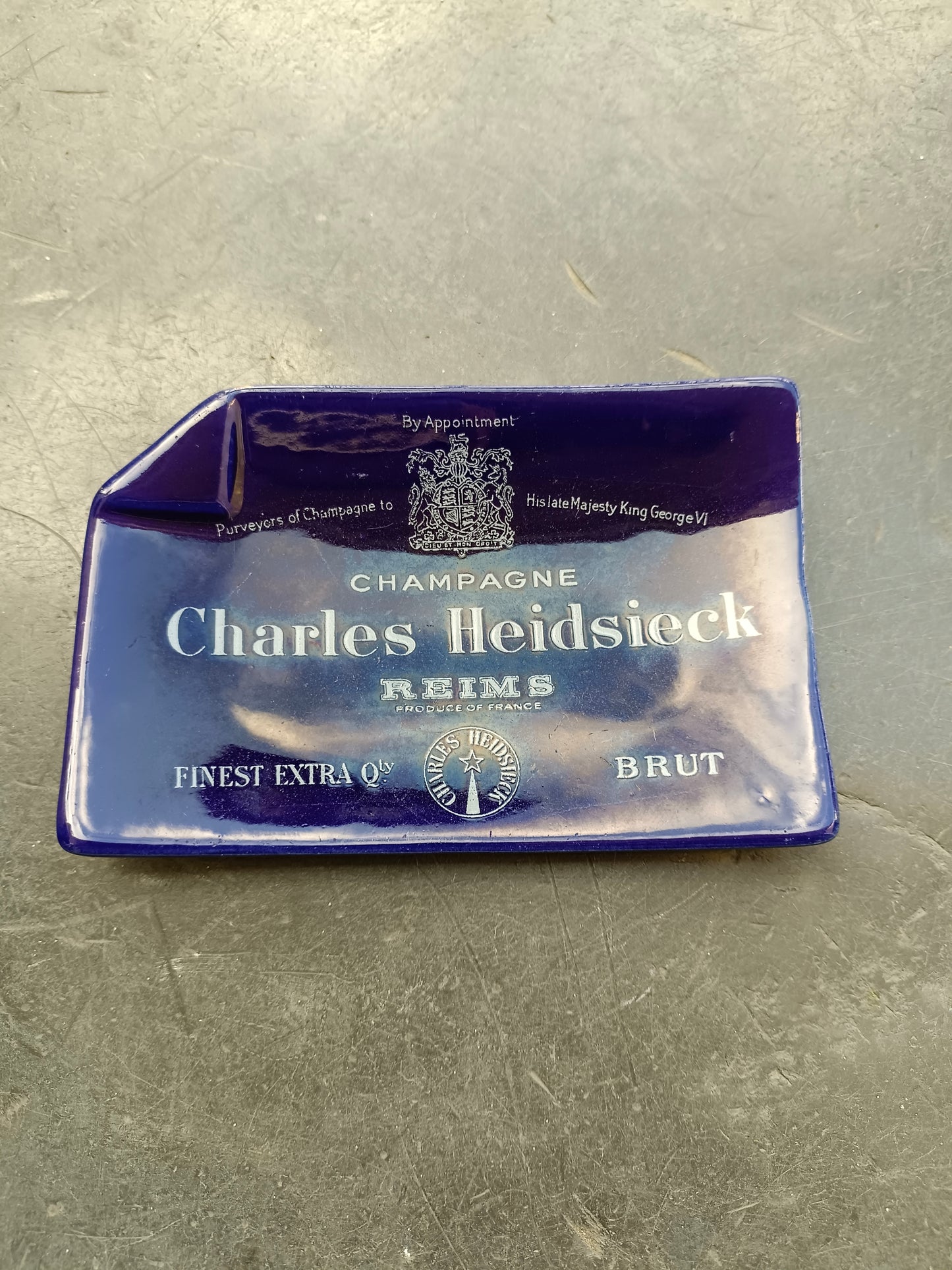 Vide-poches publicitaire champagne Charles Heidsieck, Lunéville