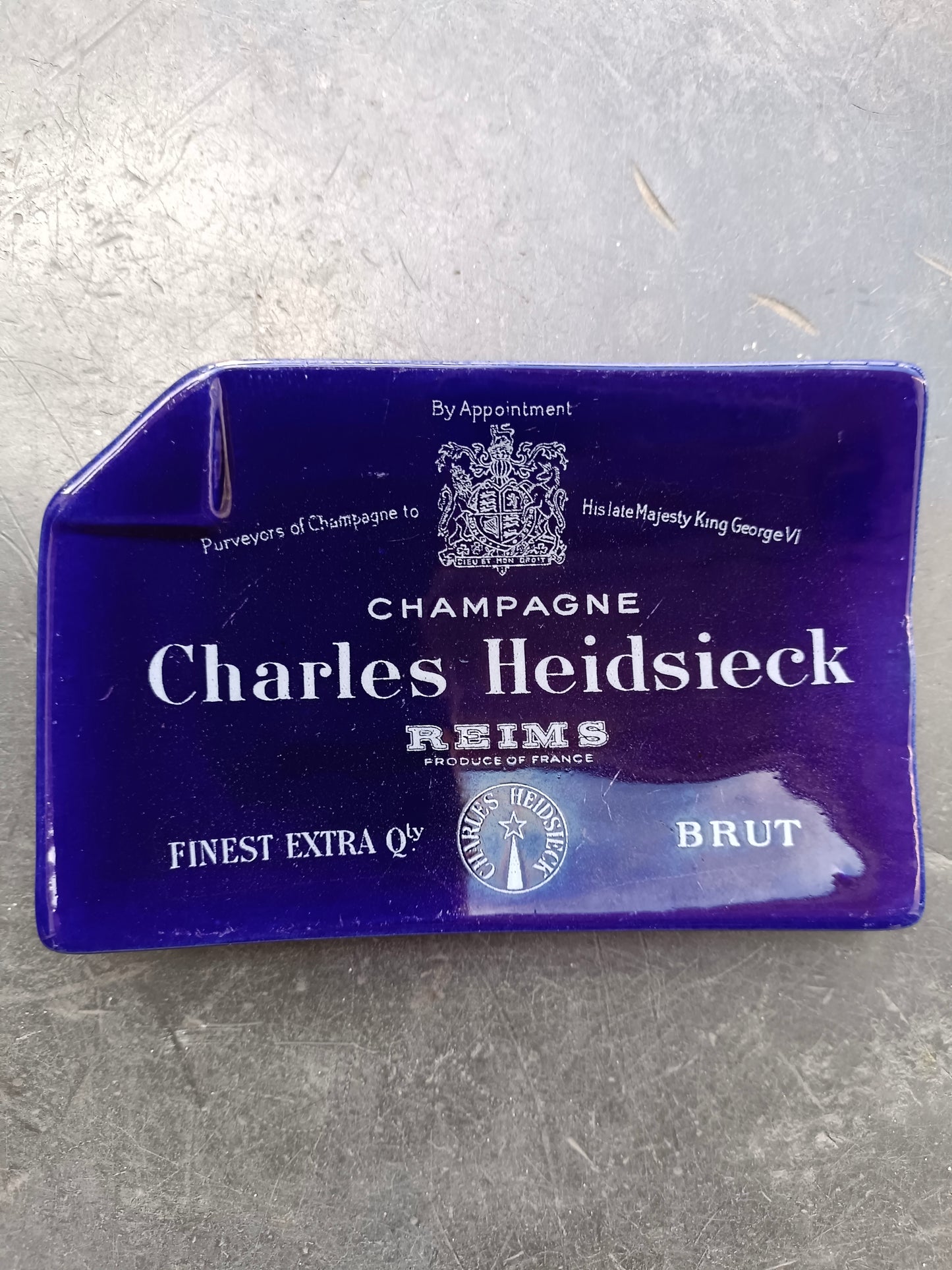 Vide-poches publicitaire champagne Charles Heidsieck, Lunéville