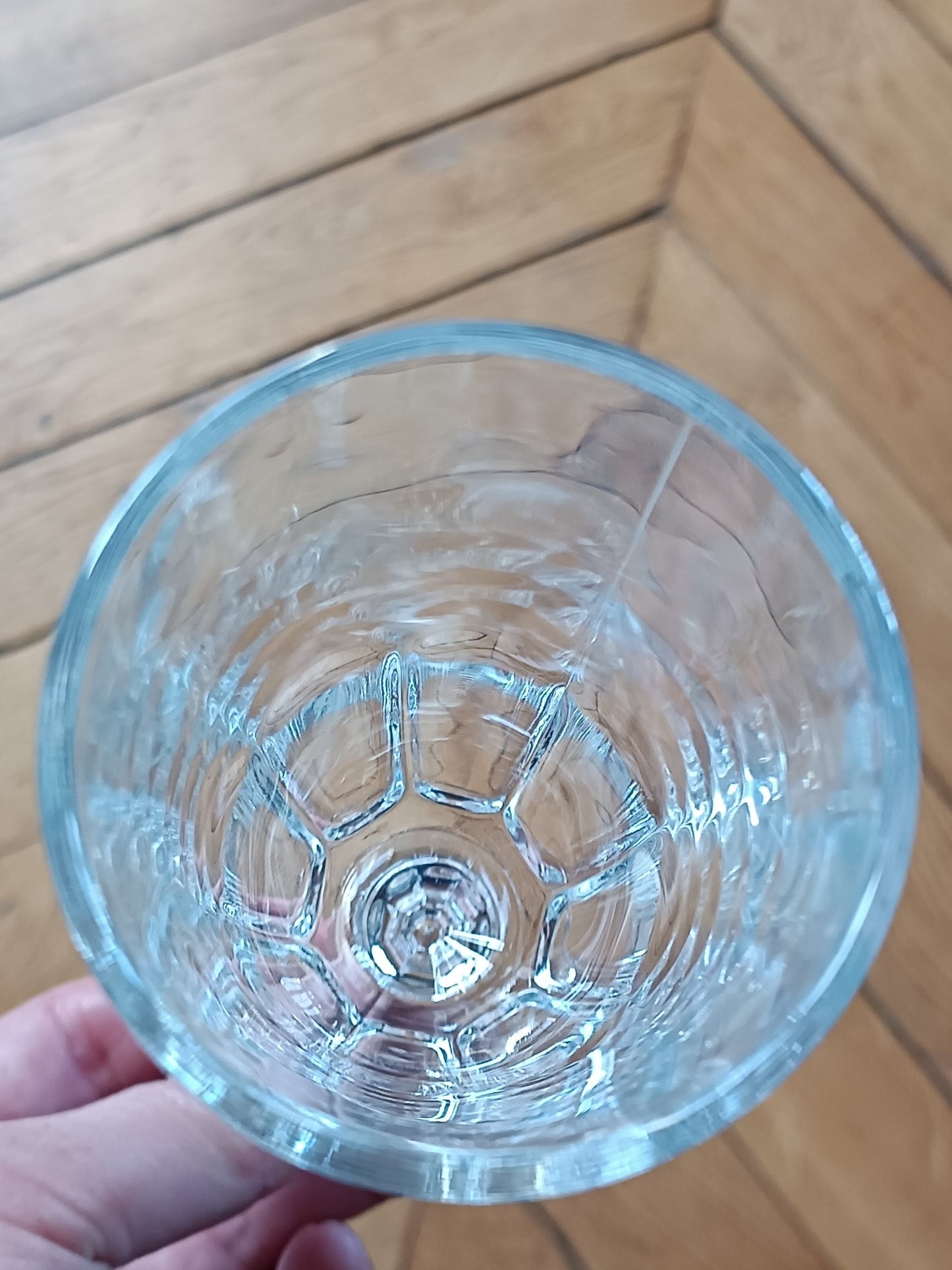 5 flûtes à champagne de bistrot en verre