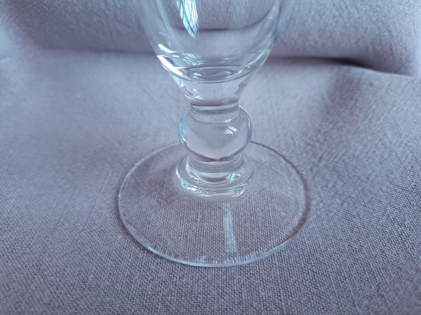 6 flûtes à champagne en verre forme tulipe