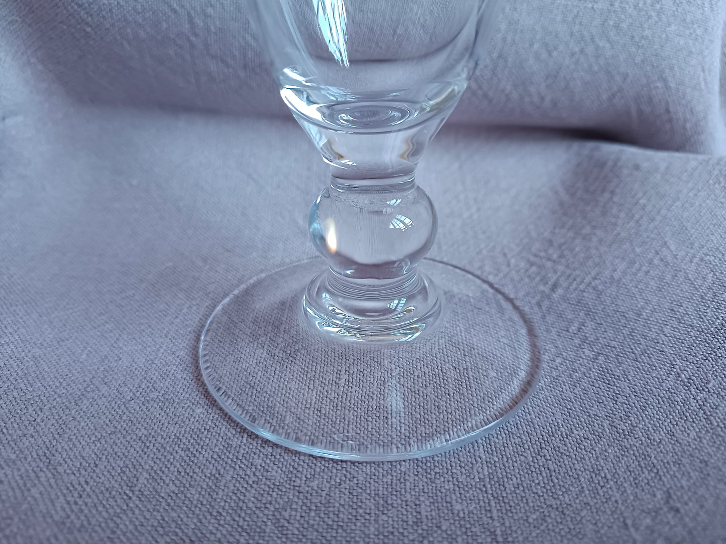 6 flûtes à champagne en verre forme tulipe