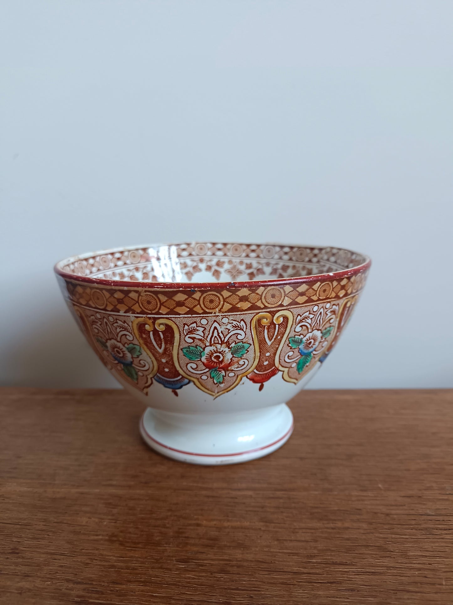 Bol en faïence BF Boch Frères XIXème modèle "Persan"