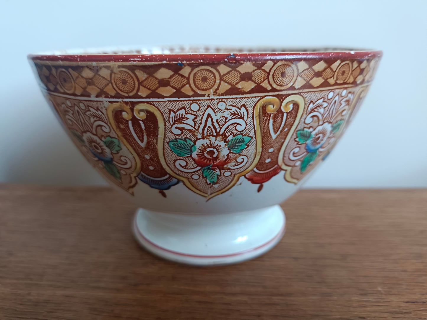 Bol en faïence BF Boch Frères XIXème modèle "Persan"