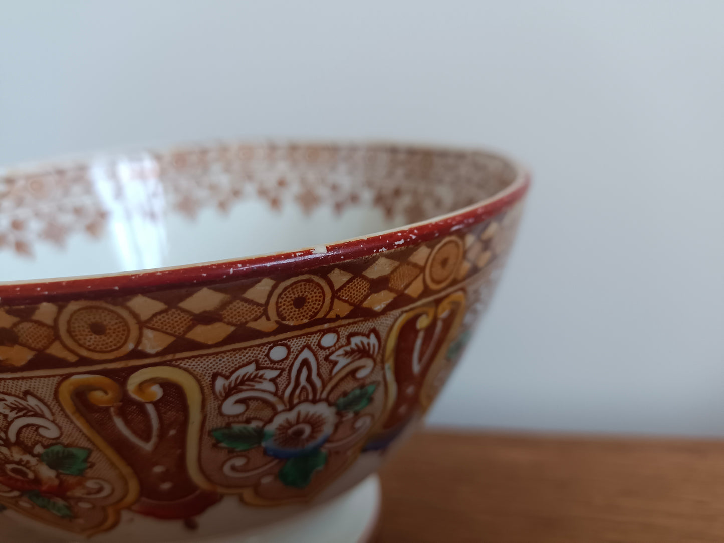 Bol en faïence BF Boch Frères XIXème modèle "Persan"