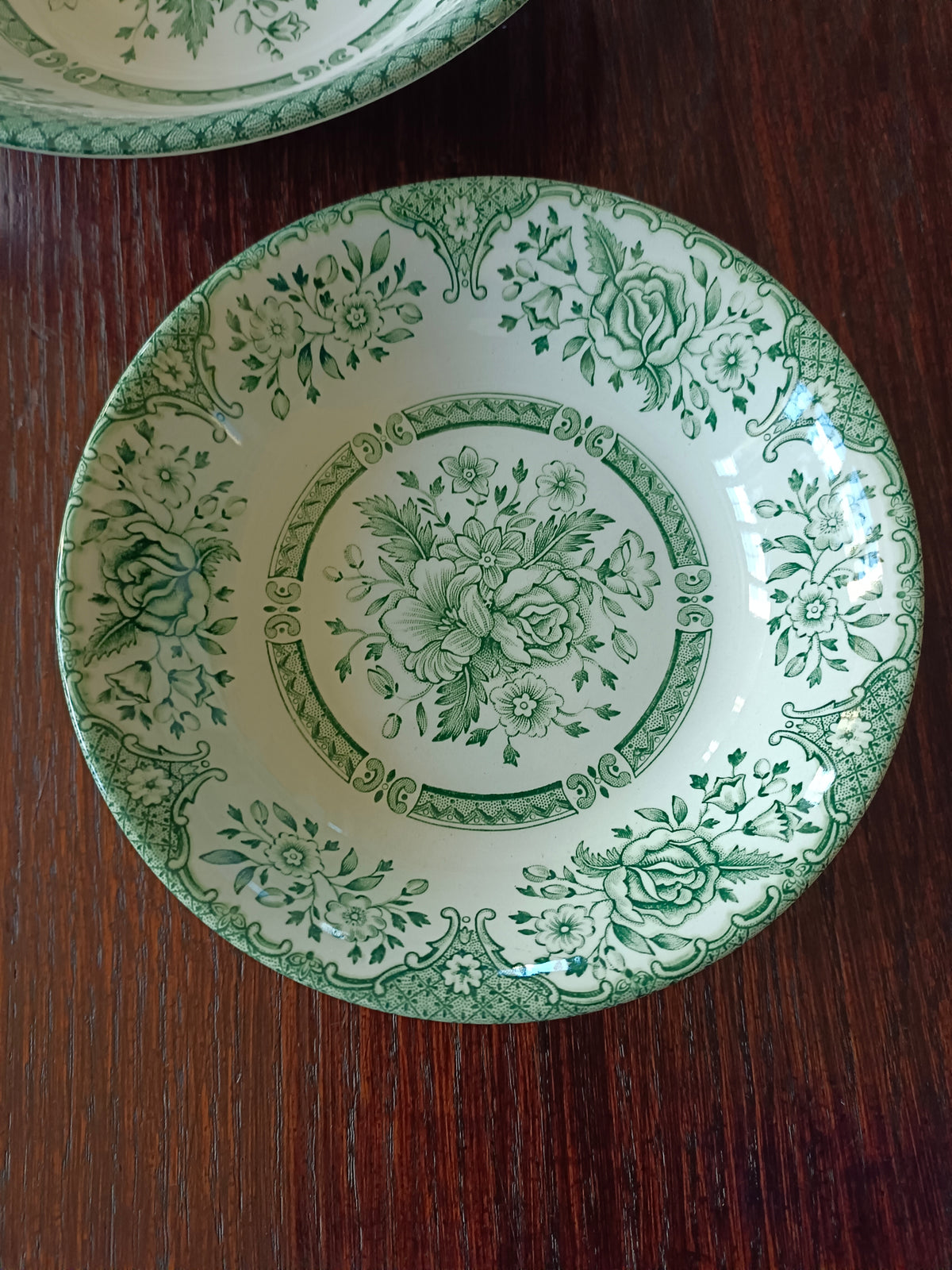 Bol plat et coupelle en faïence anglaise Wood & Sons