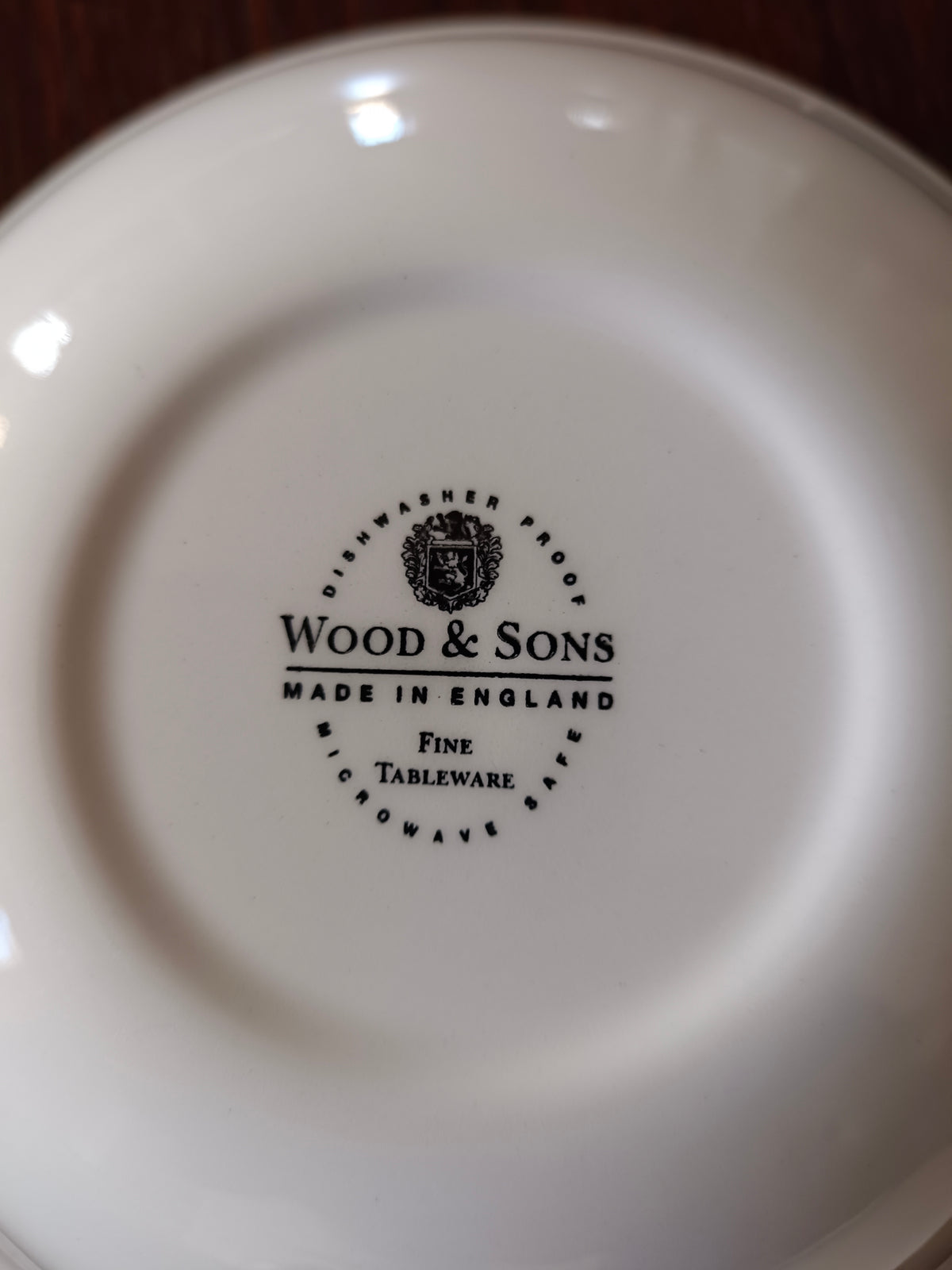 Bol plat et coupelle en faïence anglaise Wood & Sons