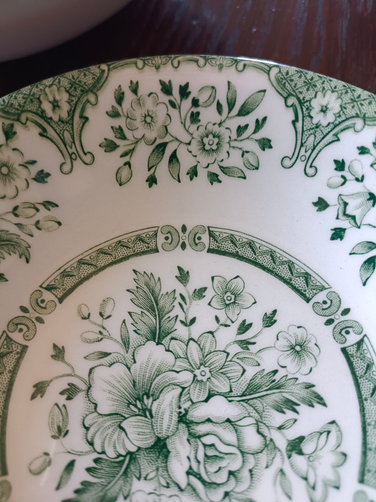 Bol plat et coupelle en faïence anglaise Wood & Sons