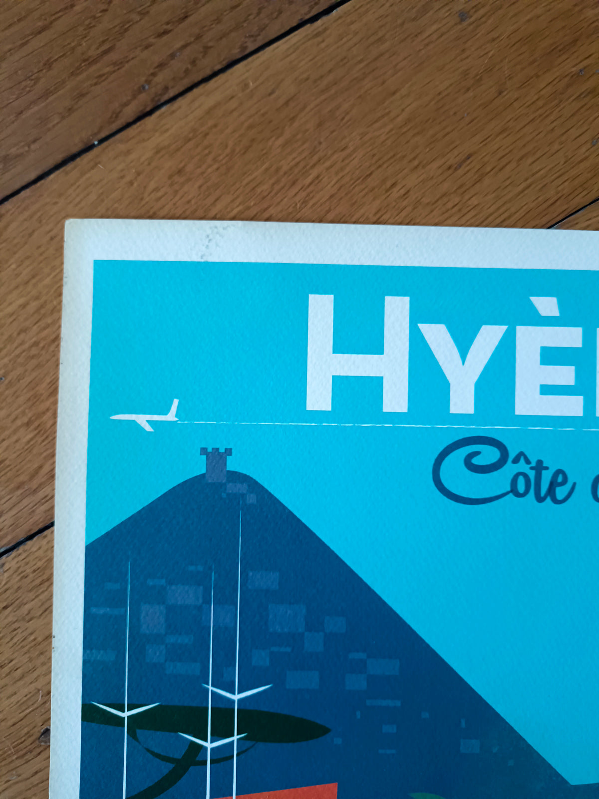 Affiche de Hyères / Côte d'Azur numérotée et signée Monsieur Z