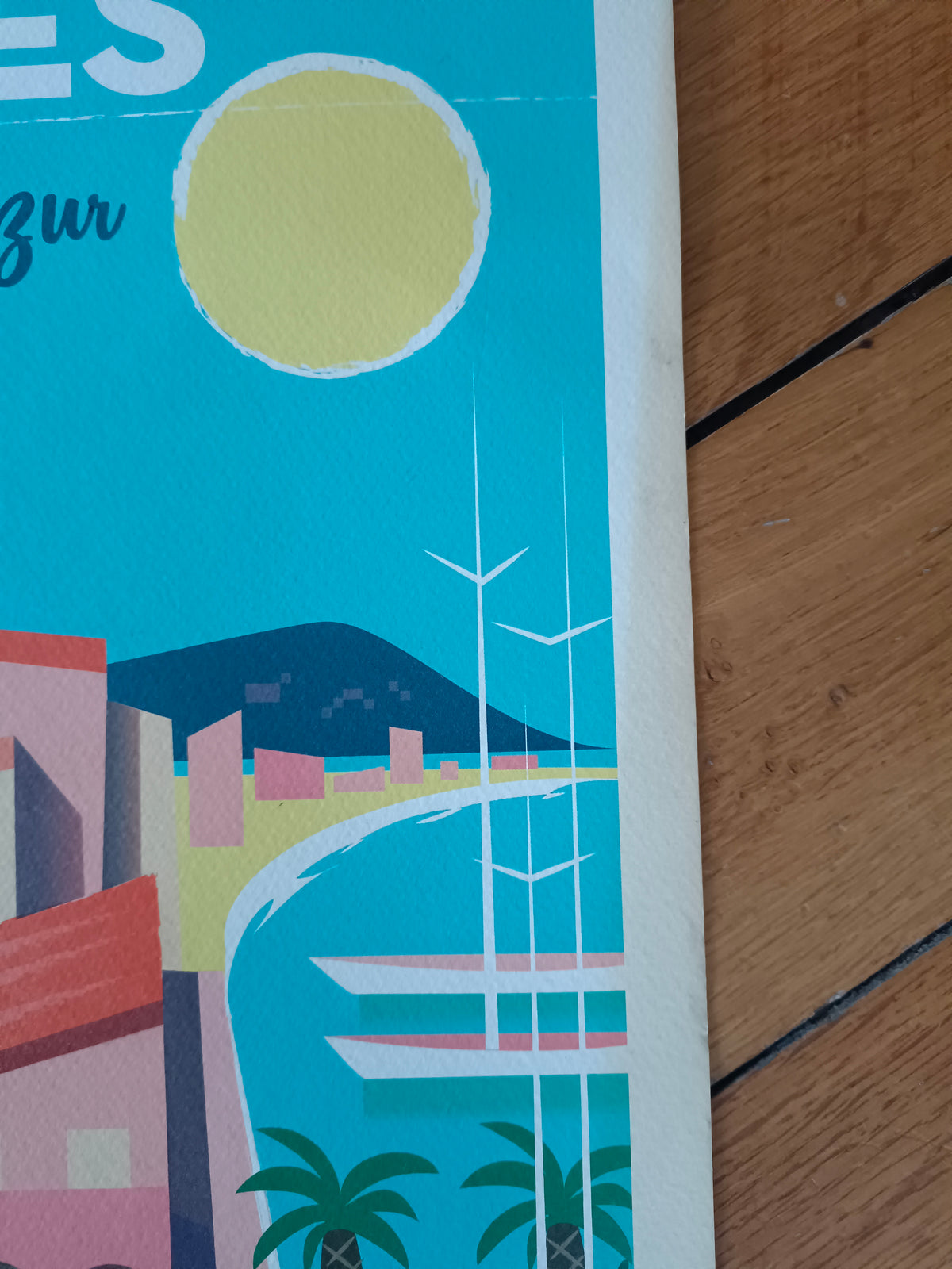 Affiche de Hyères / Côte d'Azur numérotée et signée Monsieur Z