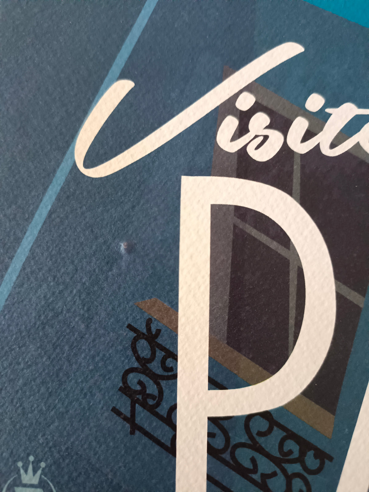 Affiche "Visitez Paris" signée Monsieur Z