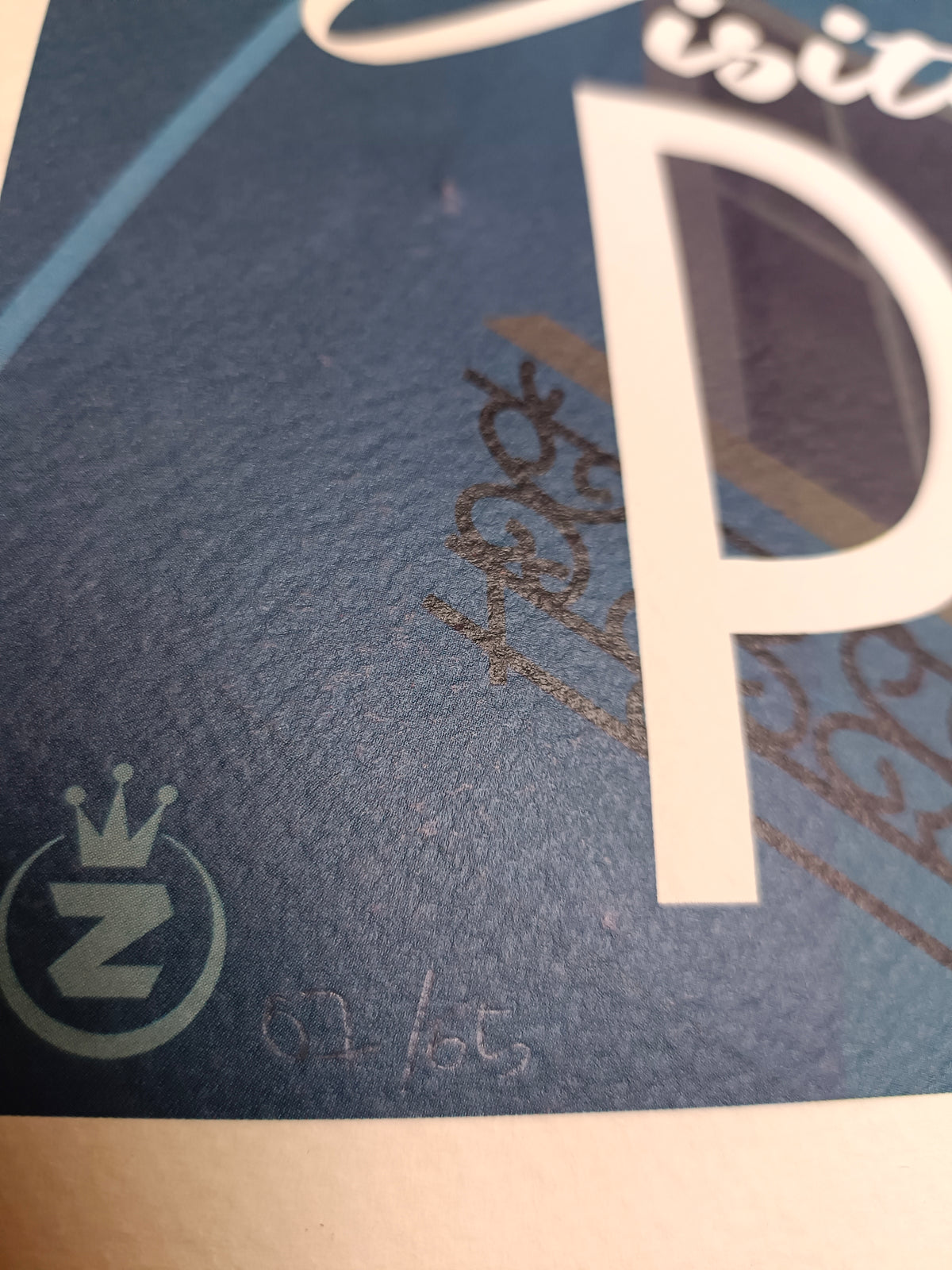 Affiche "Visitez Paris" signée Monsieur Z