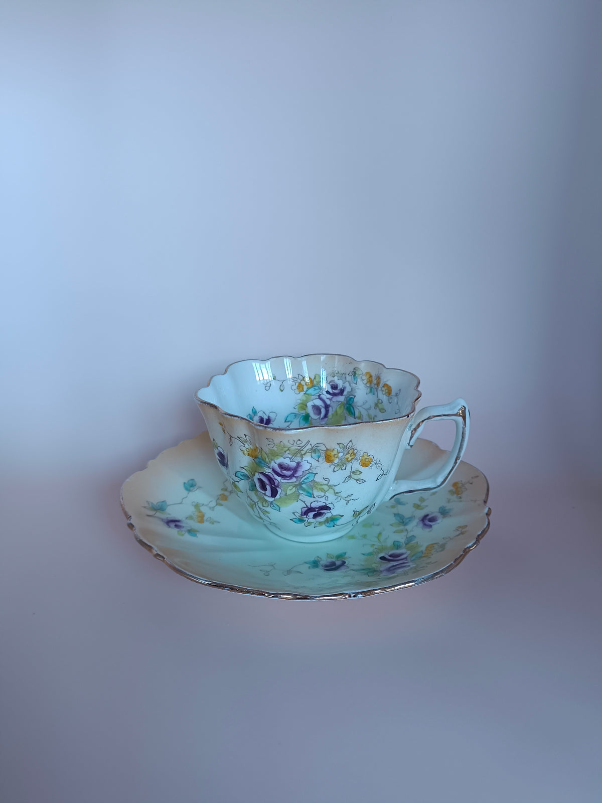 Tasse et sous-tasse à café Balmoral China par Redfern & Drakeford