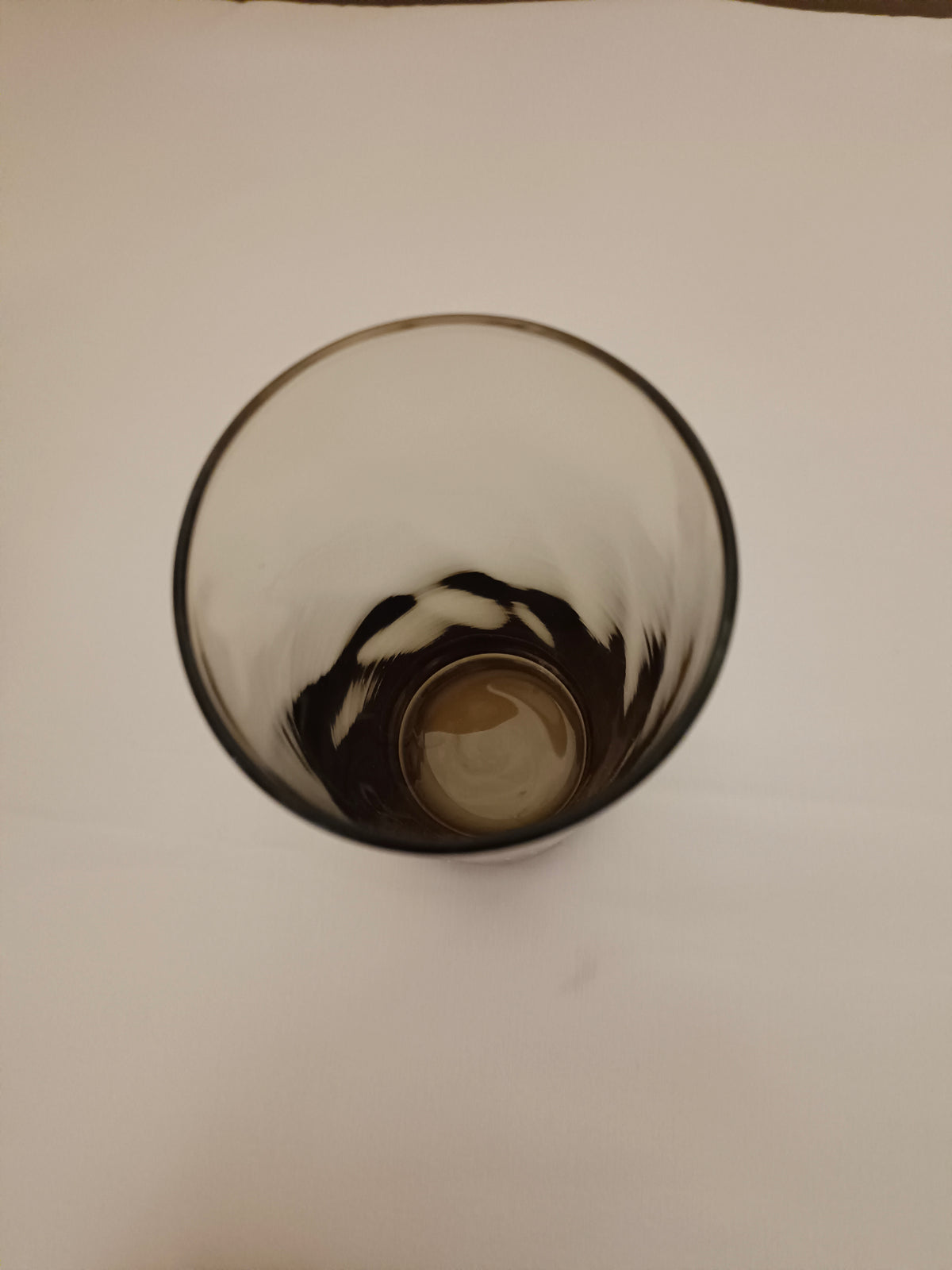 8 verres à orangeade en verre fumé torsadé