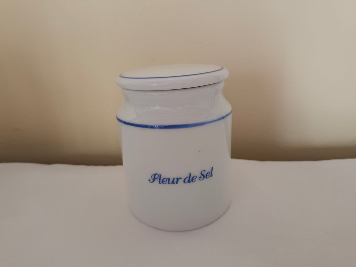 Petit pot pour Fleur de sel en porcelaine Atelier AMC