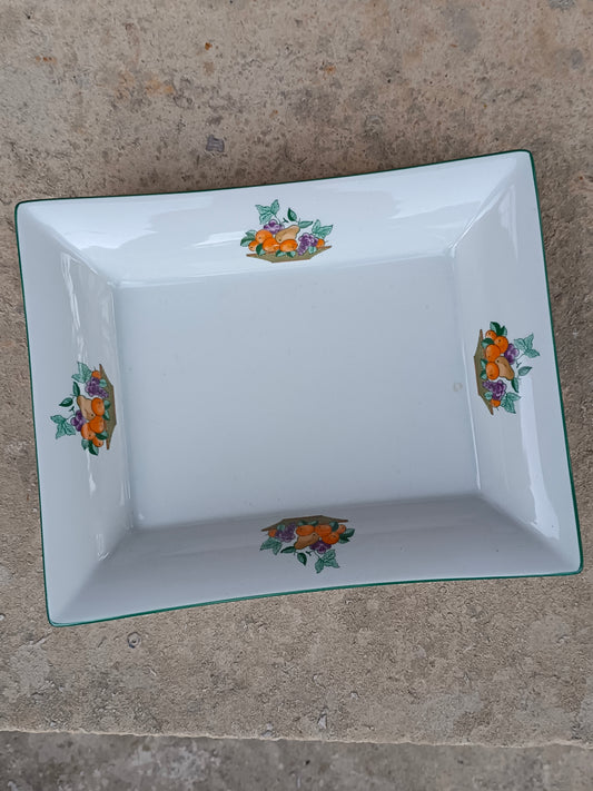 Vide-poches en porcelaine Guy Degrenne, décor Corbeille