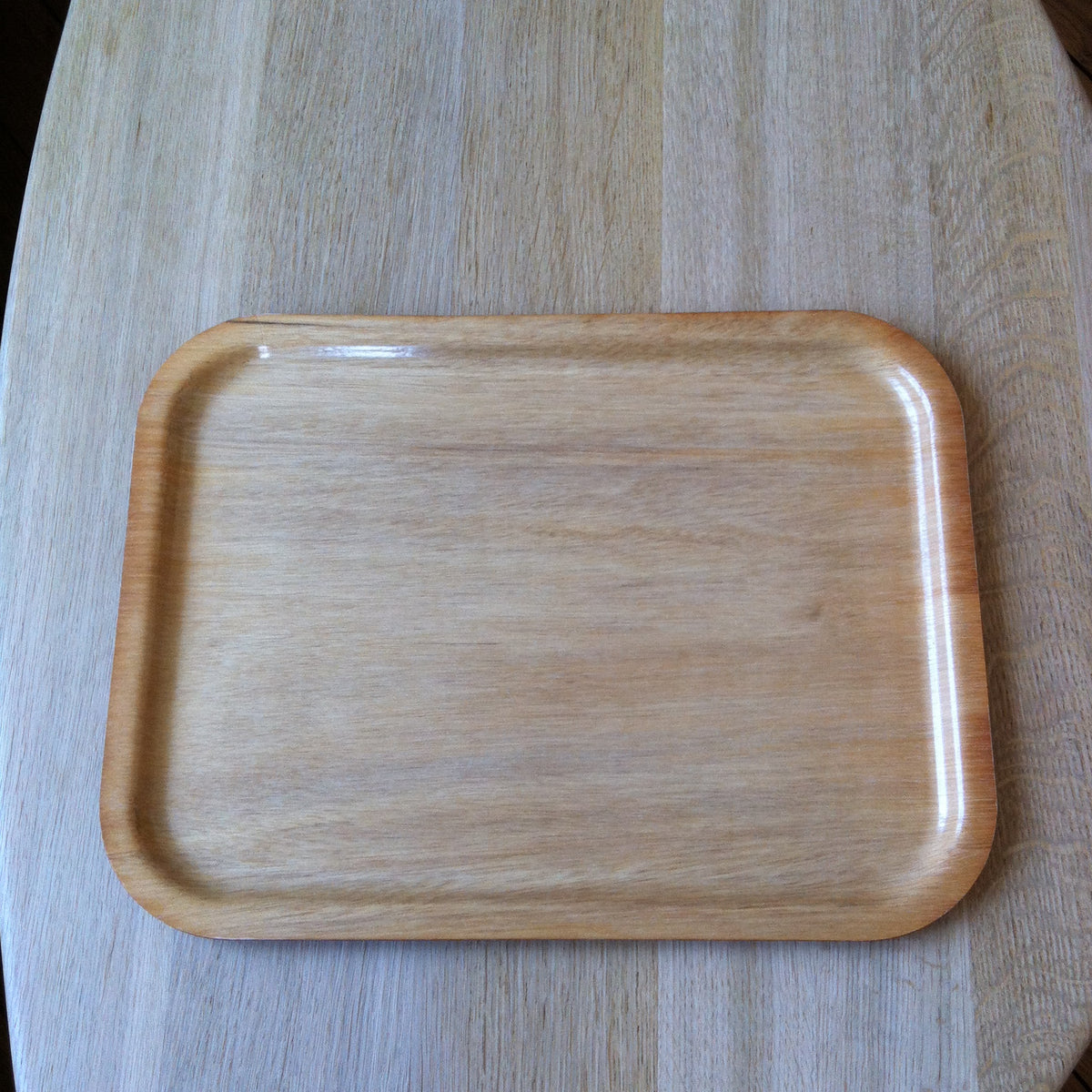 Grand plateau stratifié mélaminé & placage bois, Platex