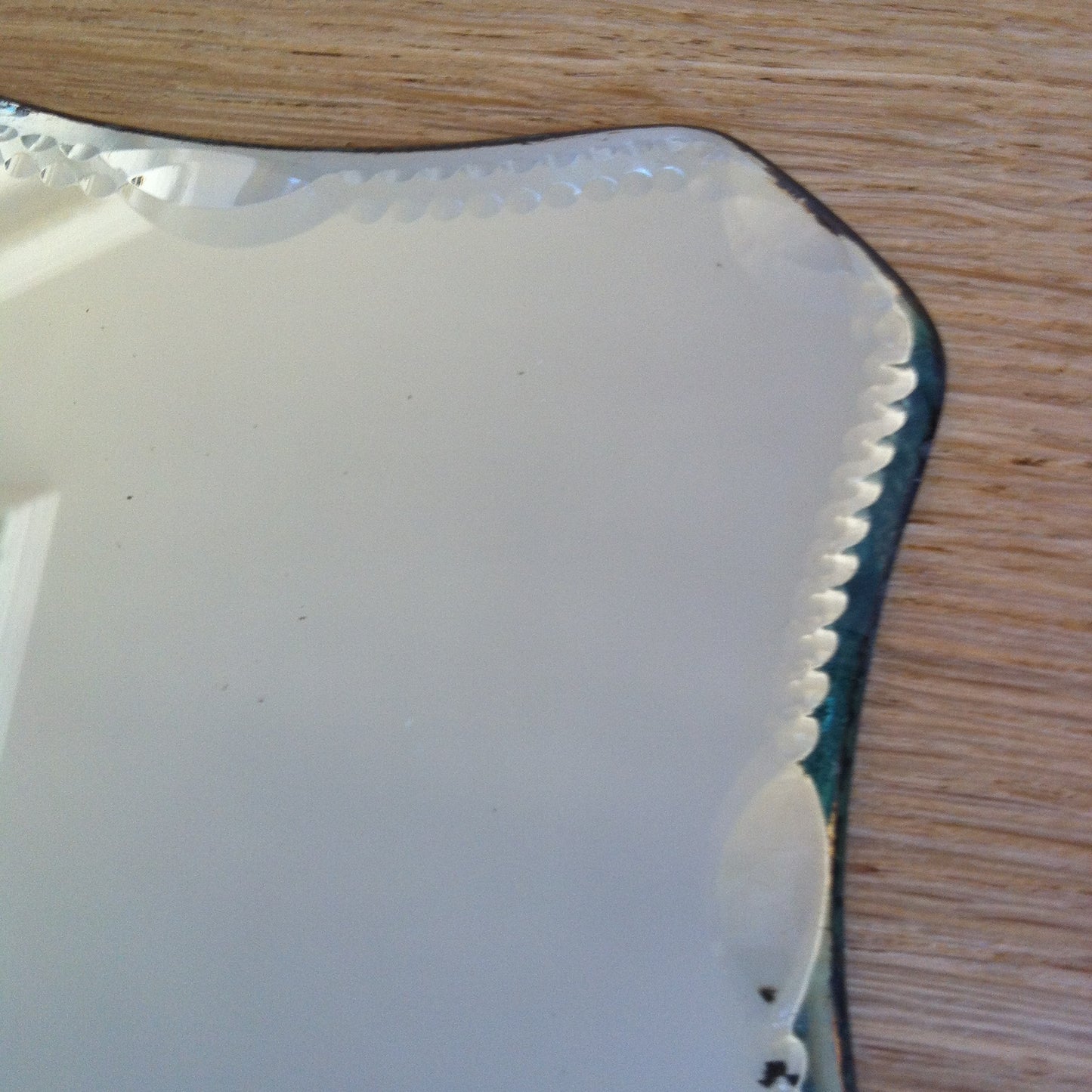 Miroir à main de forme carrée