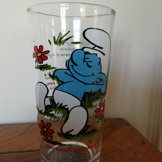 Verre Les Schtroumpfs VMC (Verreries mécaniques champenoises)