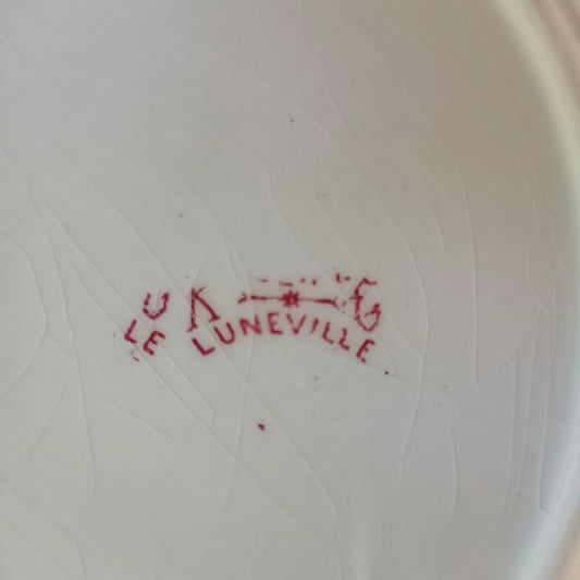 Assiette - grande plate  Lunéville (K & G - Keller & Guérin)