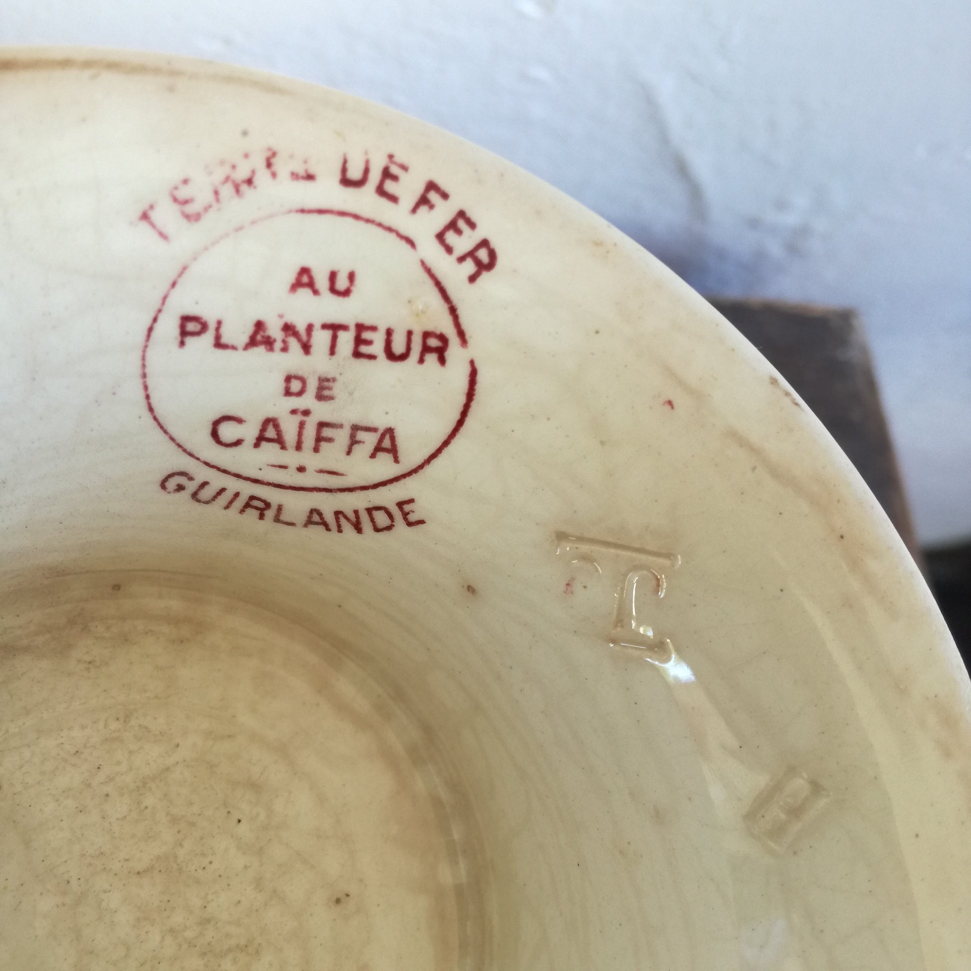 Soupière Guirlande Au Planteur de Caïffa