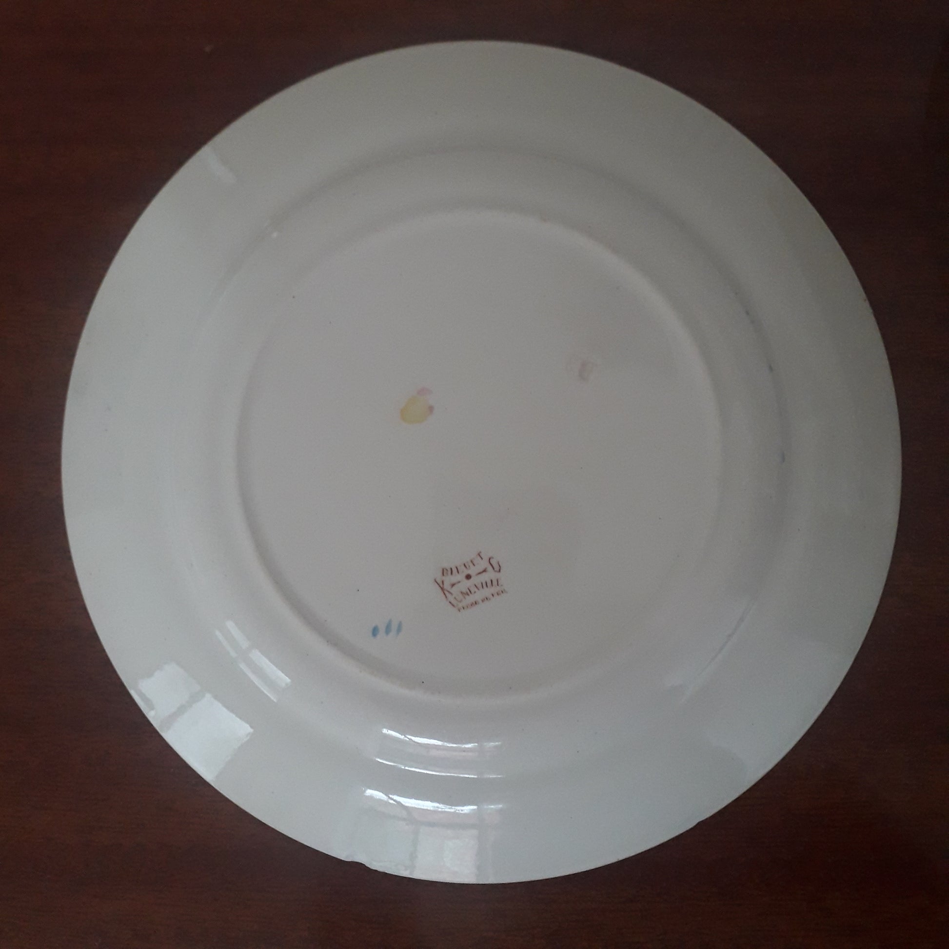 Assiette Bleuet Lunéville (K & G - Keller & Guérin)