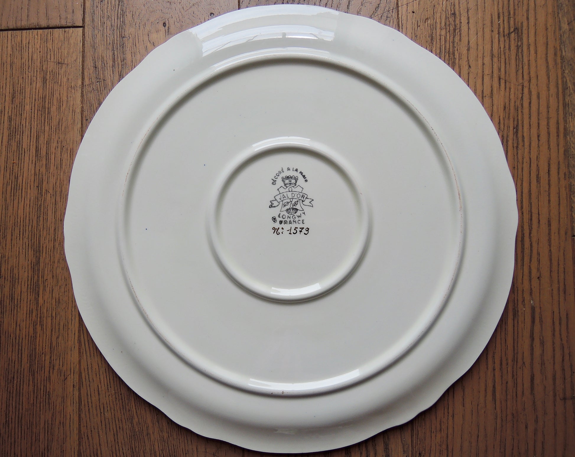 Plat Val d'or Longwy