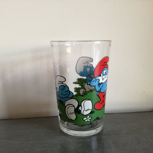 Verre Les Schtroumpfs VMC (Verreries mécaniques champenoises)