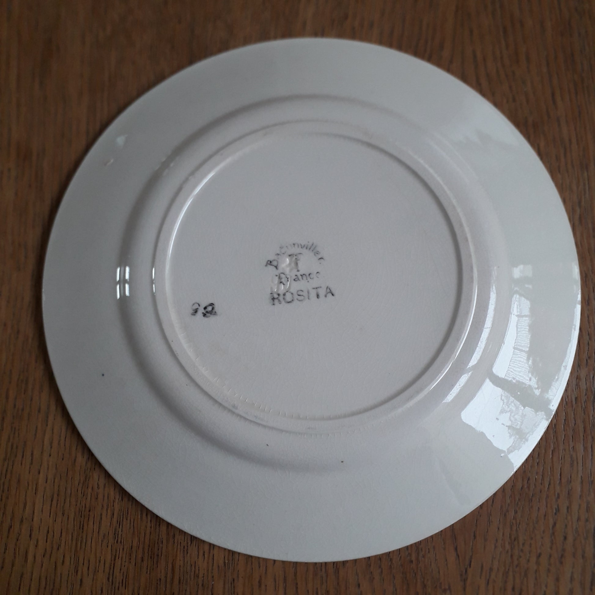 Assiette - petite Rosita Badonviller