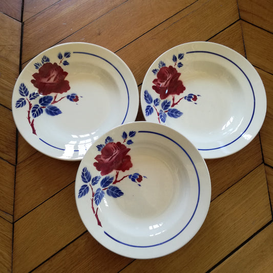 Assiette - creuse / calotte Chantal Lunéville (K & G - Keller & Guérin)