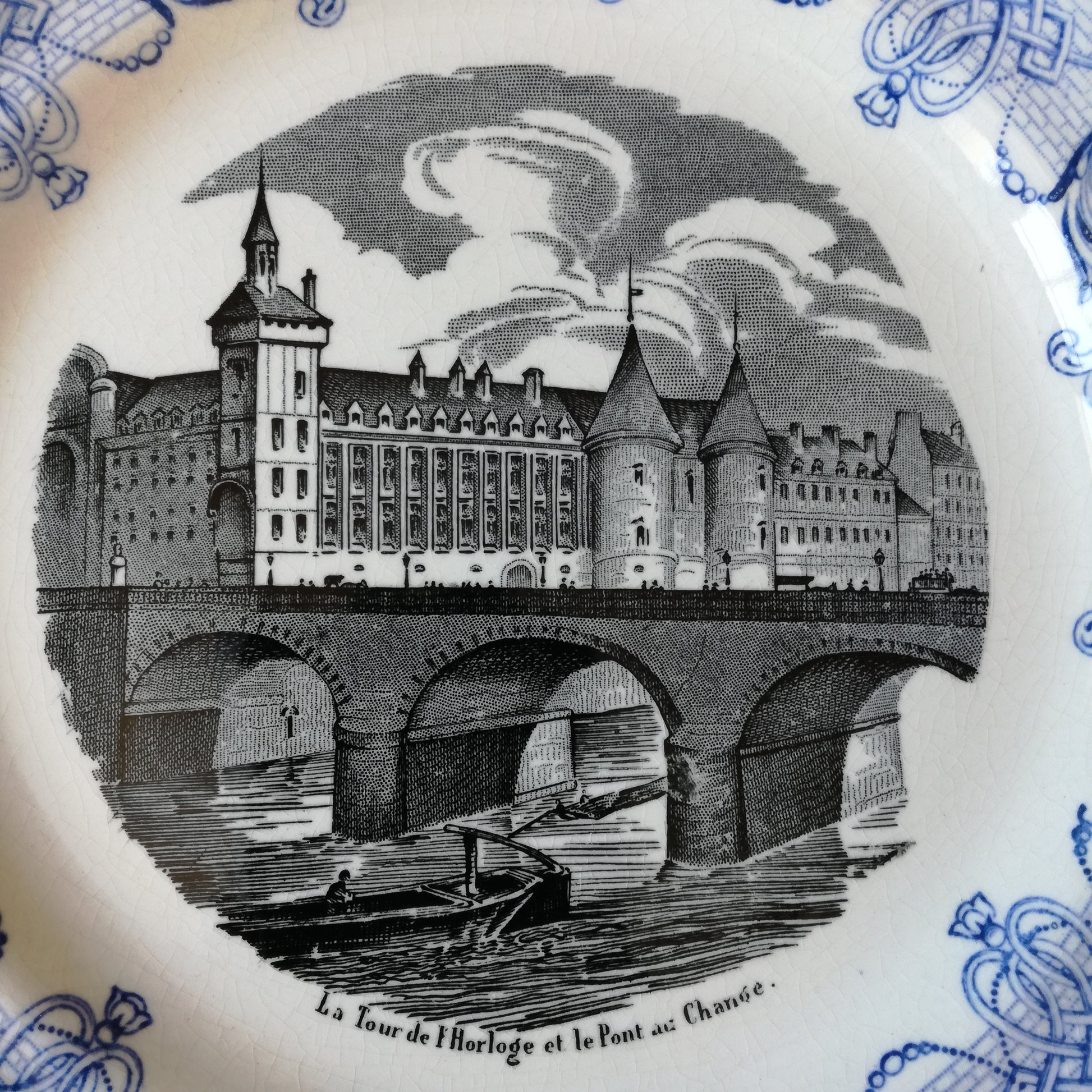 Assiette parlante Monuments de Paris Choisy le Roi - HB & Cie (Hautin Boulenger)