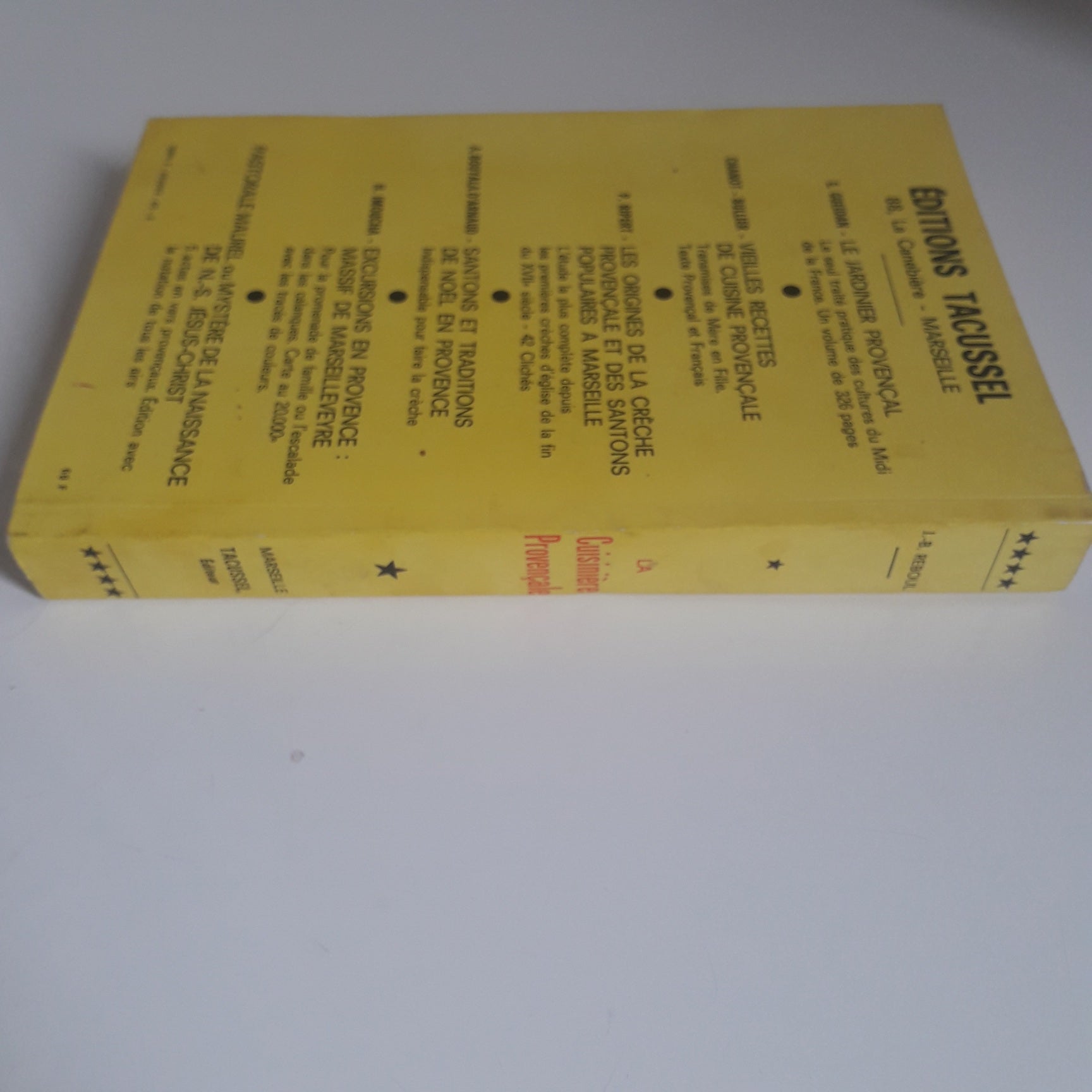 Livre de cuisine  Tacussel