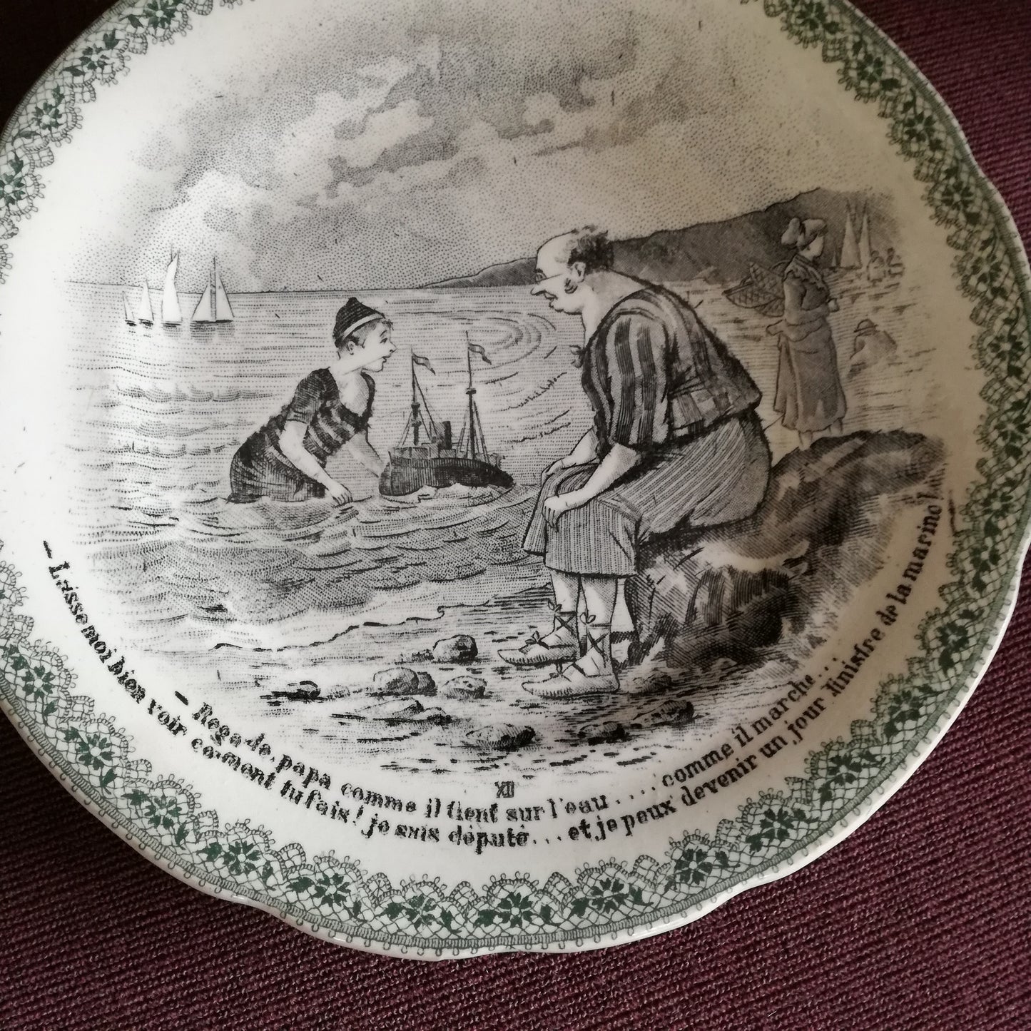 Assiette parlante Bains de mer Choisy le Roi - HB & Cie (Hautin Boulenger)
