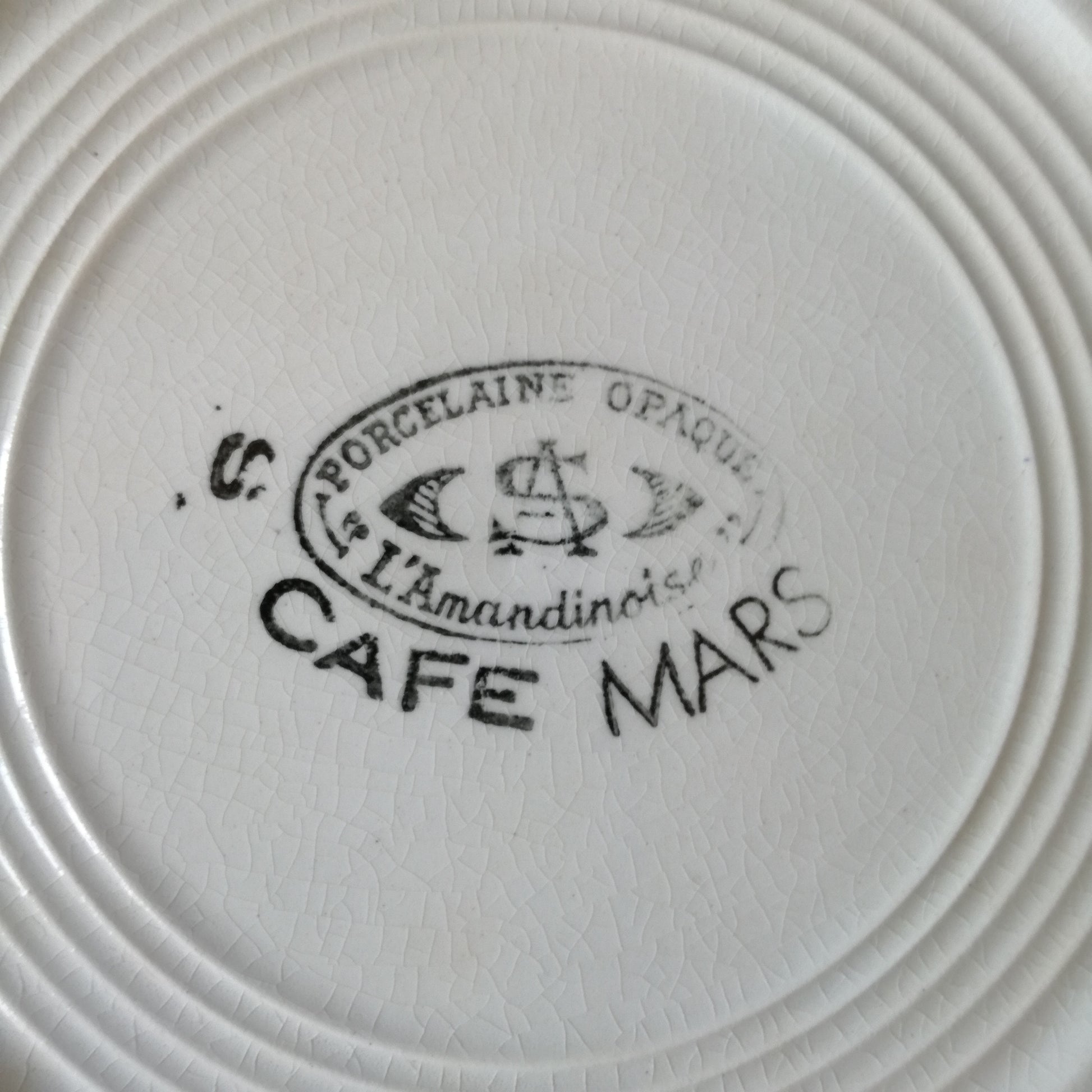 Assiette - creuse / calotte Café Mars L'Amandinoise