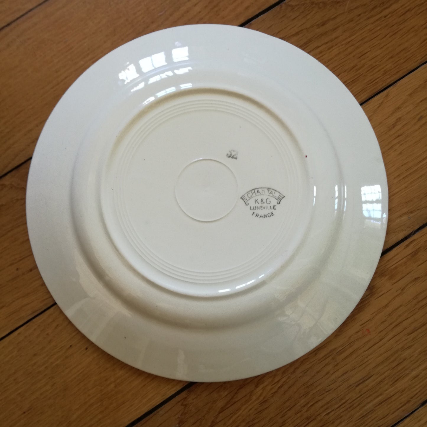 Assiette - grande plate Chantal Lunéville (K & G - Keller & Guérin)