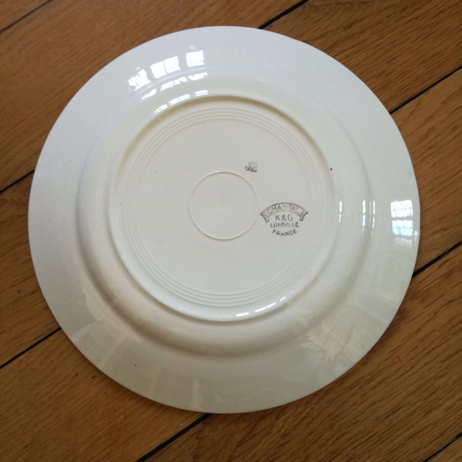 Assiette - grande plate Chantal Lunéville (K & G - Keller & Guérin)