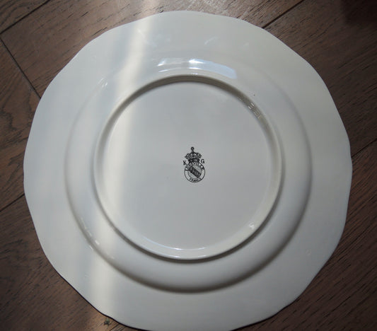 Assiette Réverbère Lunéville (K & G - Keller & Guérin)